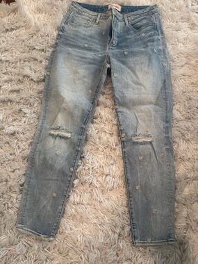 DRIFTWOOD Giselle Light Blue Jeans with Daisy Embroidery
